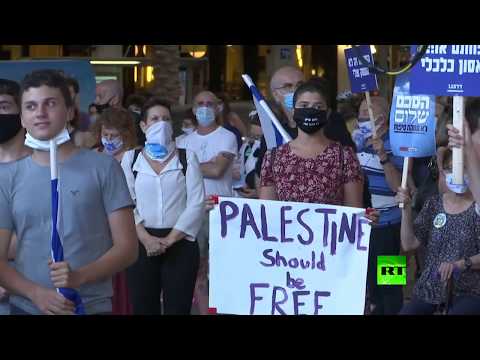شاهد المئات يتظاهرون في إسرائيل احتجاجًا على خطط الضم